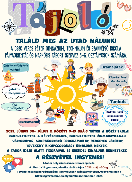 Pályaorientációs nyári tábor